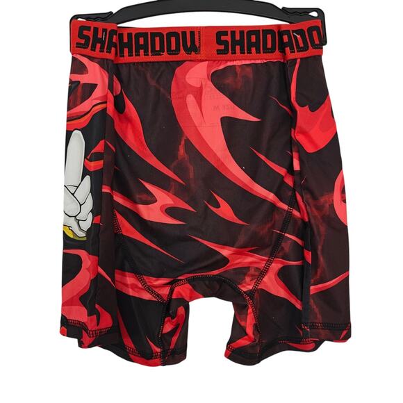 Sega Sonic The Hedgehog SHADOW Boxer Briefs Mens Size Medium Red Black NWT - Picture 6 of 7